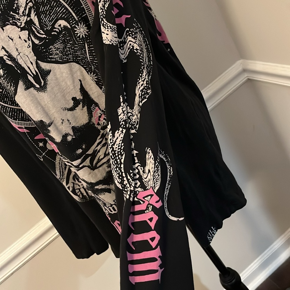 Killstar Black Graphic Long Sleeve Top - Picture 3 of 6